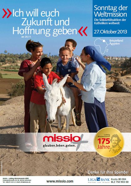 Plakat zum Weltmissionssonntag 2013