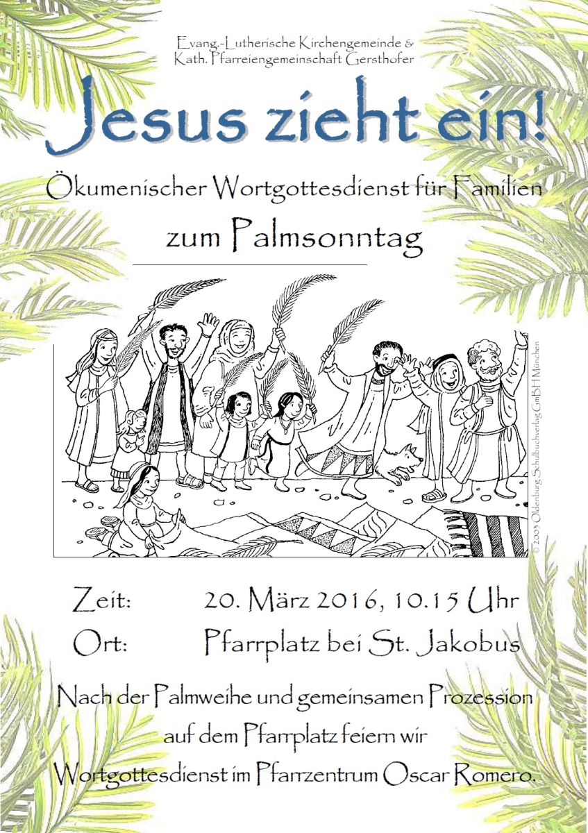 Flyer - Palmsonntag 2016